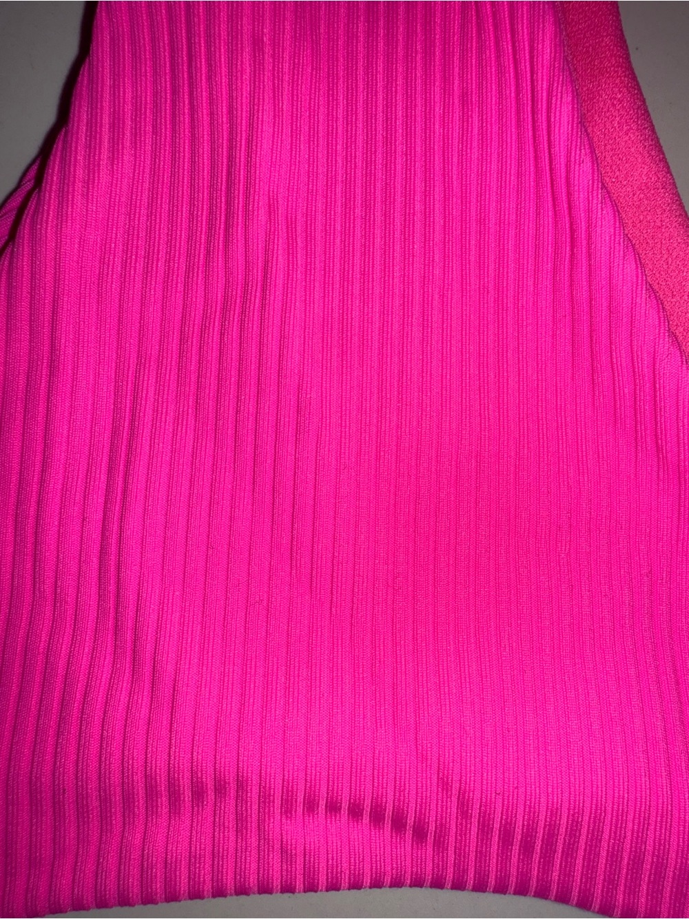 Hot Pink Ribbed Bikini Bottom - Picture 3 of 4